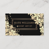 14花エレガント柄 名刺 (正面)