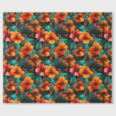 #14花柄 ラッピングペーパー (フラット)