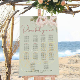 14表セージと赤面フローラ結婚の座席表 ポスター