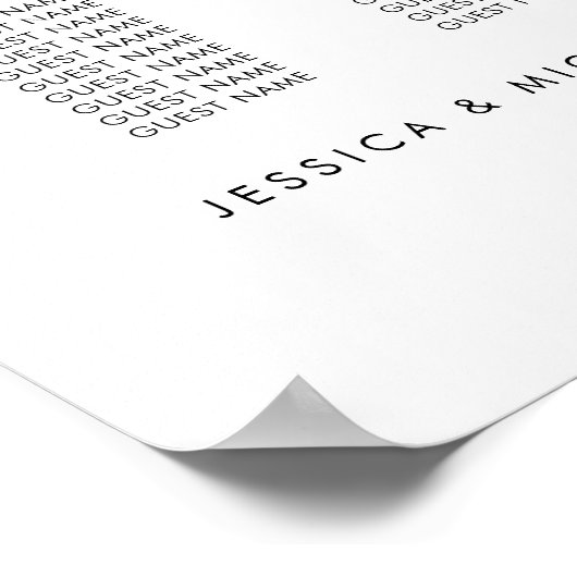 14表モダン人お気に入りの席表 ポスター (角)