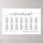 14表モダン人お気に入りの席表 ポスター (正面)