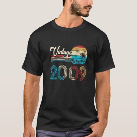 14誕生日ガールズボーイズシャツ14歳2009 B Tシャツ (正面)