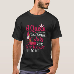 14誕生日ハイヒールAクイーンが7生まれ月2日に誕生 Tシャツ