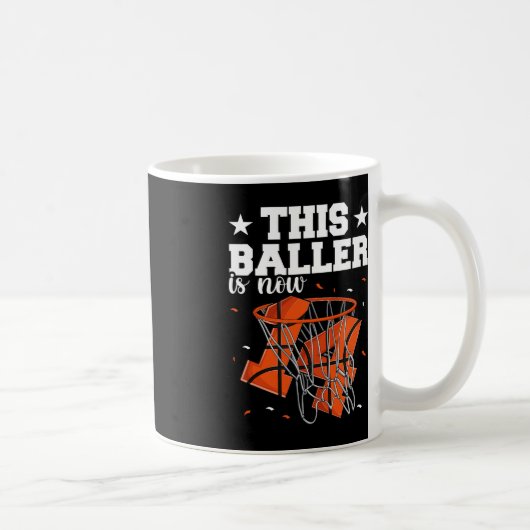 14誕生日バスケットボールボーイズ コーヒーマグカップ (右)