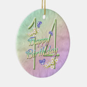 14誕生日レインボーキープサケオーナメント セラミックオーナメント (右)