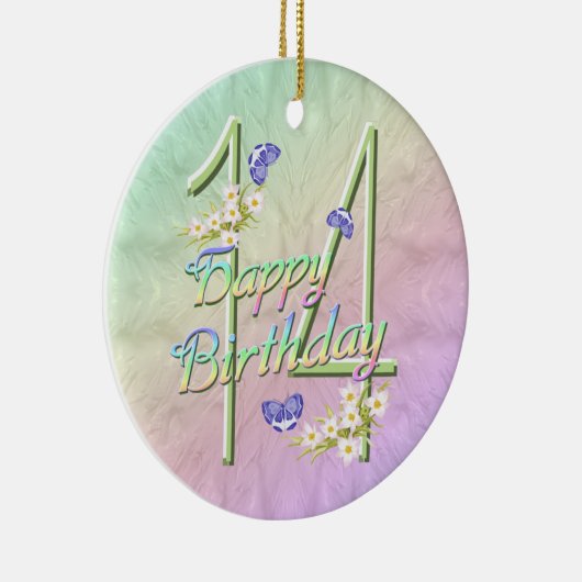 14誕生日レインボーキープサケオーナメント セラミックオーナメント (右)