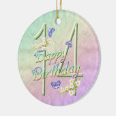 14誕生日レインボーキープサケオーナメント セラミックオーナメント (左)