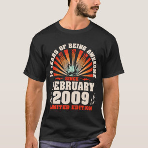 14誕生日ヴィンテージギタリスト音楽2月20日 Tシャツ