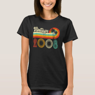 14誕生日ヴィンテージ2008 14歳レトロ少年 Tシャツ