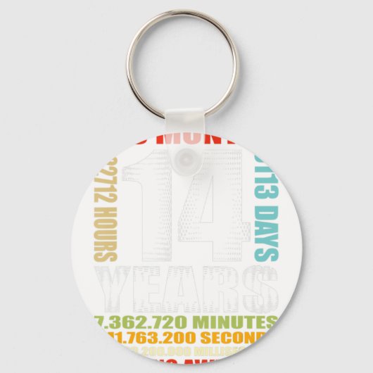 14誕生日14歳ガールズキッズ キーホルダー (正面)