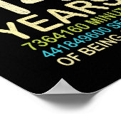 14誕生日14歳ヴィンテージレトロ168 ポスター (角)