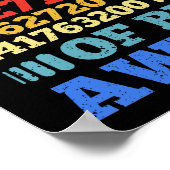 14誕生日14歳ヴィンテージ168カ月 ポスター (角)