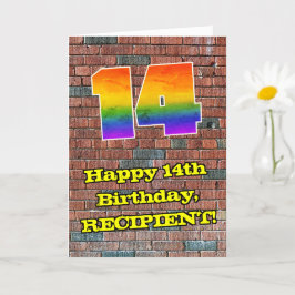 14誕生日:おもしろいグラフィティインスパイア – レボイン14 カード