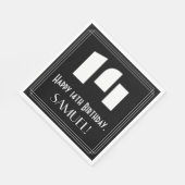 14誕生日:インスパイアアールデコ検索"14" +名前 スタンダードランチョンナプキン (角)