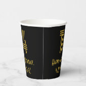 14誕生日:インスパイアアールデコ「14」の外観と名前 紙コップ (右)