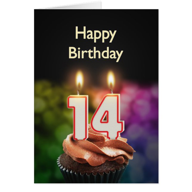 14誕生日（ケーキとキャンドル） (正面)