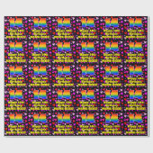 14誕生日:愛するハートパターン、虹# 14 ラッピングペーパー (フラット)