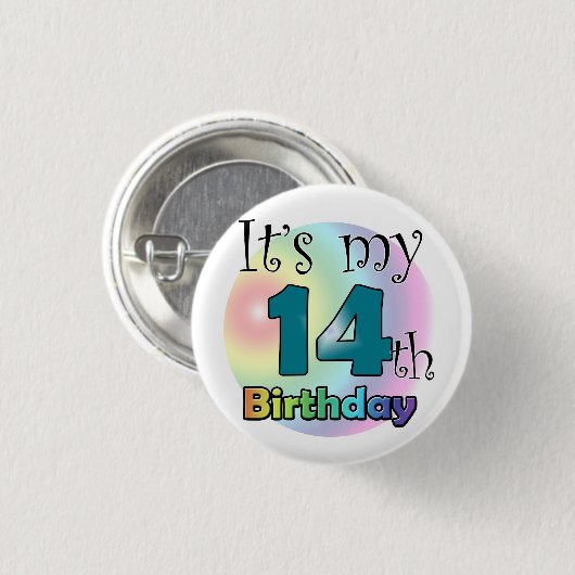 14誕生日 缶バッジ (正面&裏面)