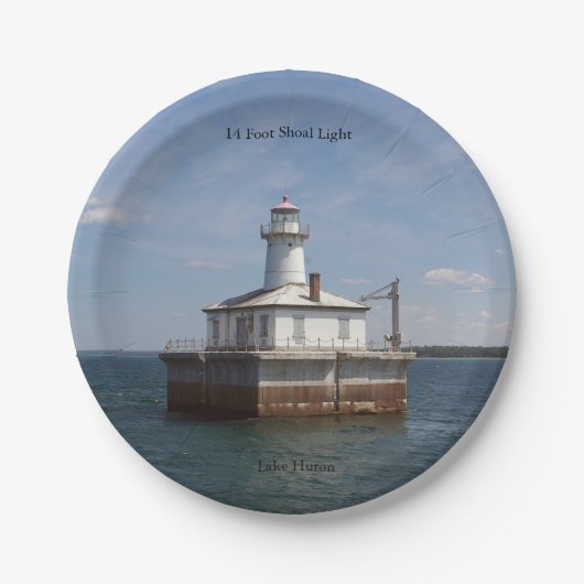 14足ショールライト紙プレート ペーパープレート (正面)