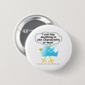 140のキャラクターのさえずりPin 缶バッジ (正面&裏面)