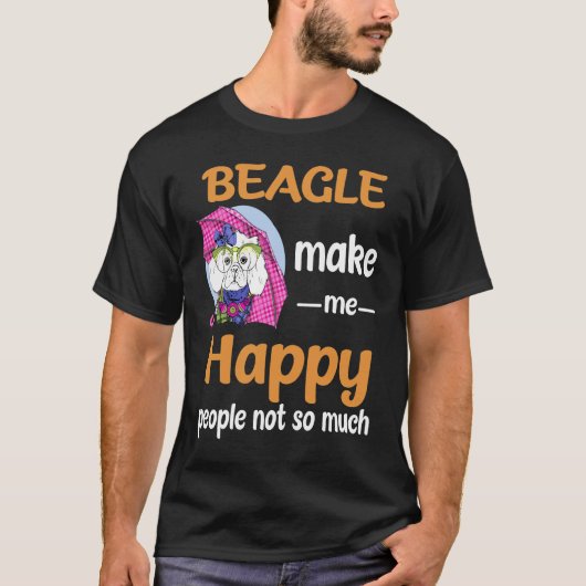 140ベーグル私を幸せにする Tシャツ (正面)