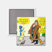 1400ハトの漫画を持つ金持ち マグネット (正面/裏面)