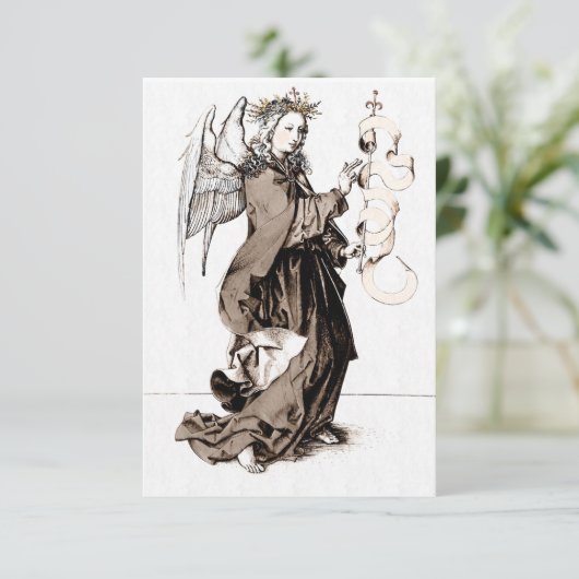 1400年代後半の受胎告知 サンキューカード (スタンド正面)