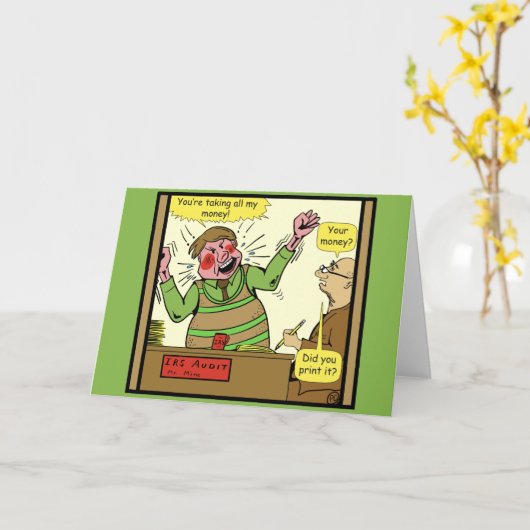 1401あなたプリントザお金会計漫画 カード (黄色い花)