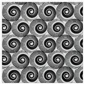 140216のらせん状-白の黒 ファブリック (見本)