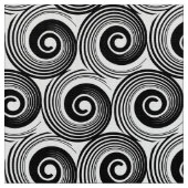 140216のらせん状-白の黒 ファブリック (クローズアップ)