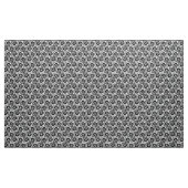 140216のらせん状-白の黒 ファブリック (ヤード)