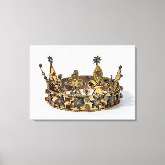 1404年フランスのフィリップの葬祭冠 キャンバスプリント (正面)