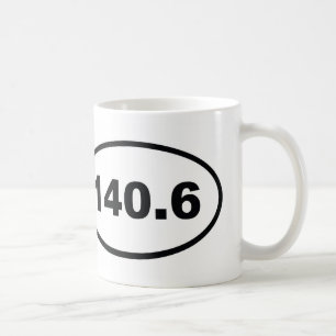 140.6マイルのトライアスロン コーヒーマグカップ