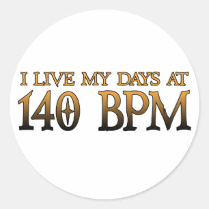 140 BPM日DUBSTEP ラウンドシール