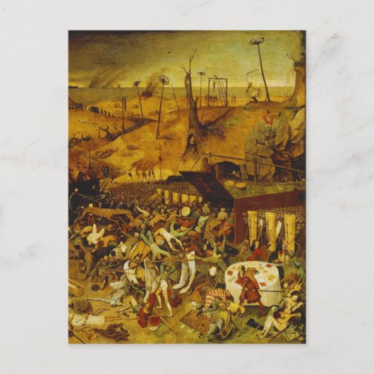 1411年のトゲンブルク聖書の黒人死 ポストカード (正面)