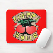 1413032011さくらんぼ爆弾インベルソ(ロッカー&クストム) マウスパッド (マウス)