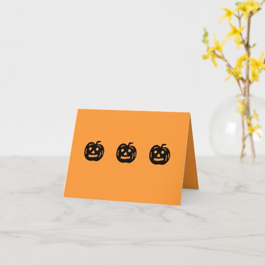 .14159引くカボチャPI カード (黄色い花)