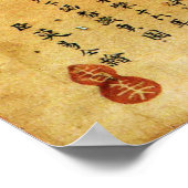 1418年中国のガビン・メンジーズ世界地図 ポスター (角)