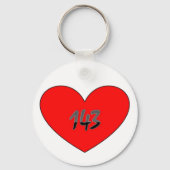 143は私があなたを愛していることを意味する キーホルダー (正面)