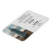 143ライトハウスウォーターカラー結婚式招待状 マグネット (左側)