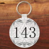 143市外局番 キーホルダー (正面)