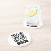 143秘密QRコードメッセージをデコードして言う コースター (側面)