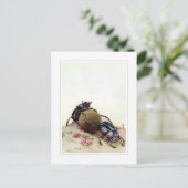 143.カブトムシ ポストカード (スタンド正面)