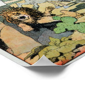 143.寓話から登場する老齢のライオン ポスター (角)