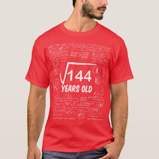 14412th誕生日12歳の数学の平方根 tシャツ