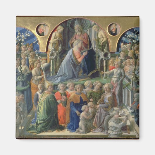 1441-7ヴァージンの戴冠式（p上の温度） マグネット (正面)