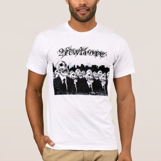 14491卓上グループネクタイスカルスーツ、2ftwhore tシャツ (正面)