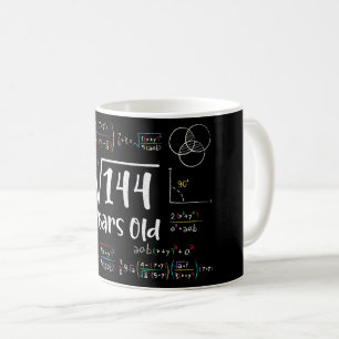144 12誕生日12歳のギフトの平方根 コーヒーマグカップ