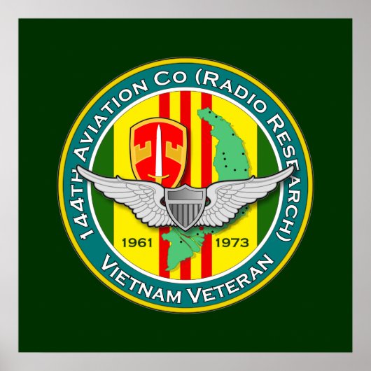 144th Avn Co RR 3 - ASAベトナム ポスター (正面)