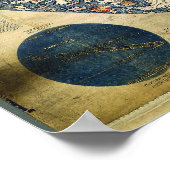 1450世界地図ヴェネツィアの修道士フラ・マウロ ポスター (角)